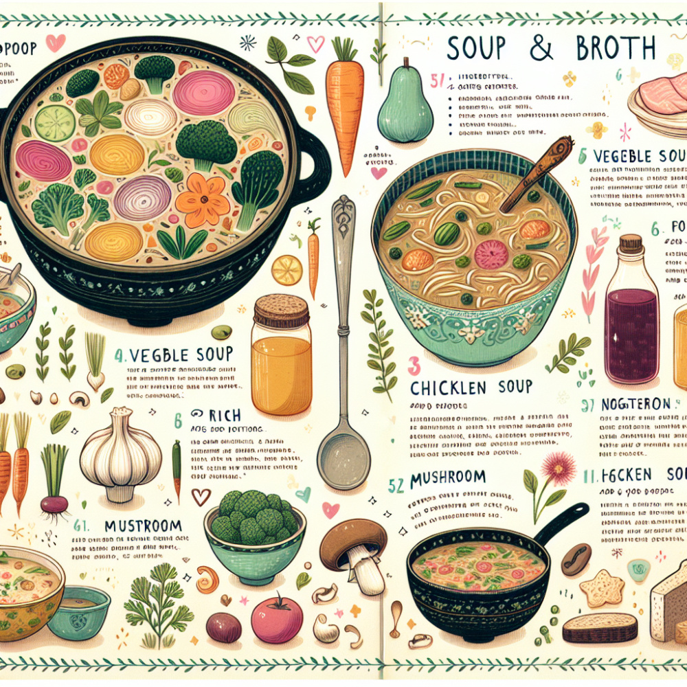 Recetas de sopas y caldos reconfortantes