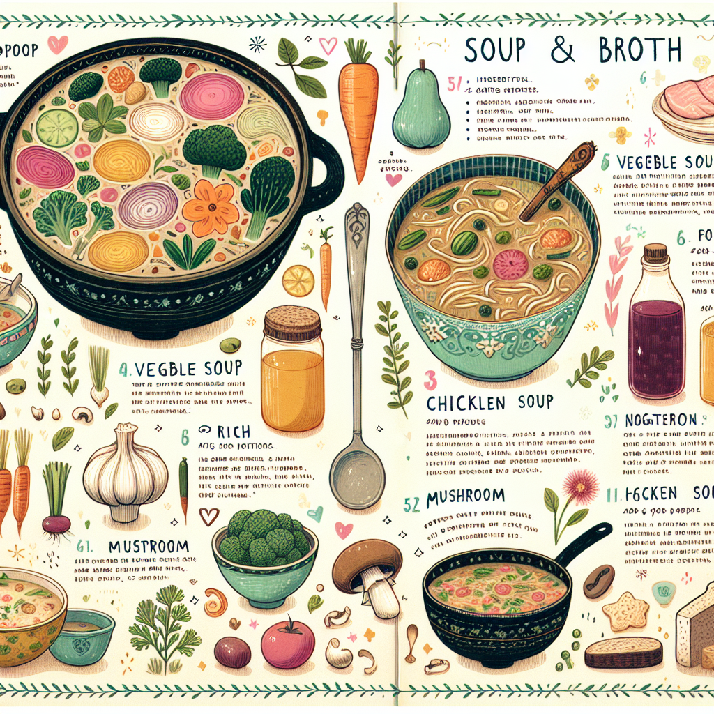 Recetas de sopas y caldos reconfortantes