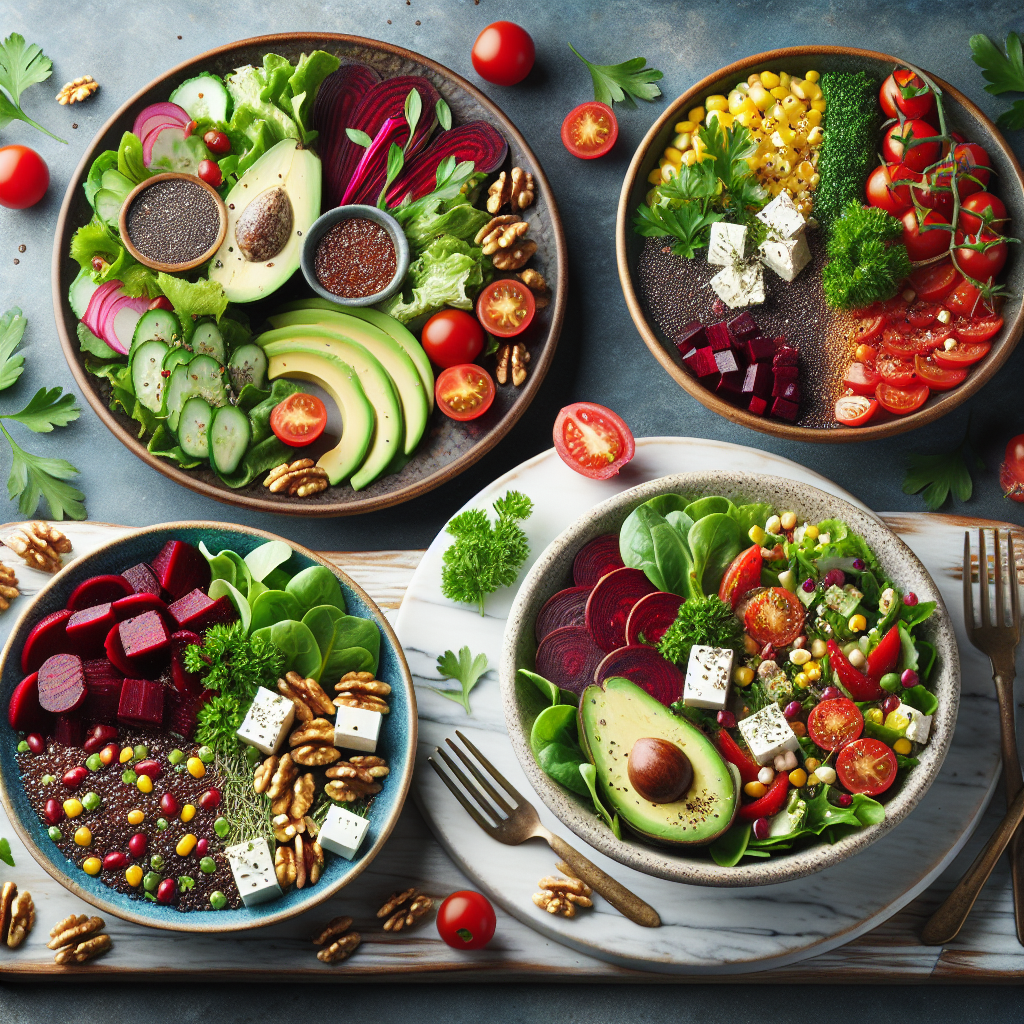 Recetas de ensaladas creativas y saludables