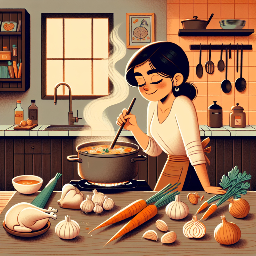 Cómo Preparar una Sencilla Sopa de Pollo