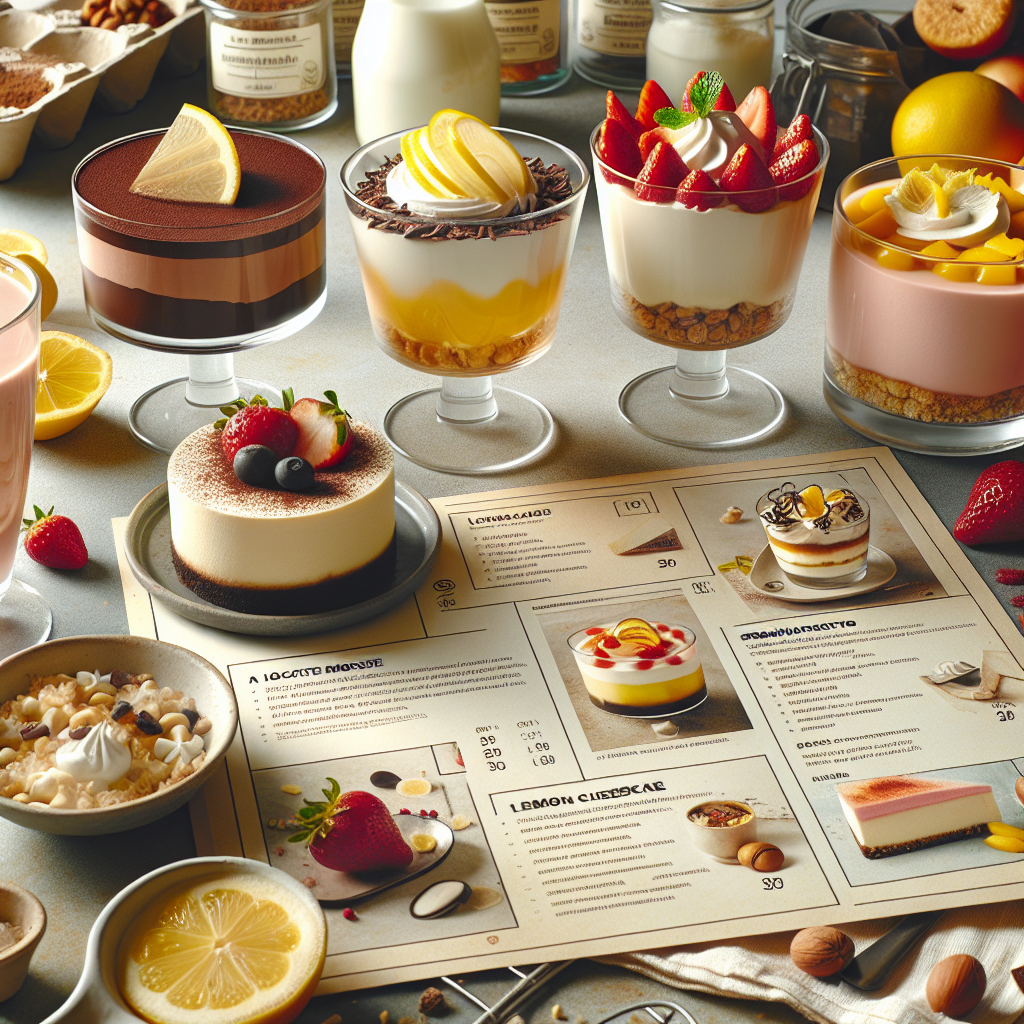 Recetas de postres sin horno