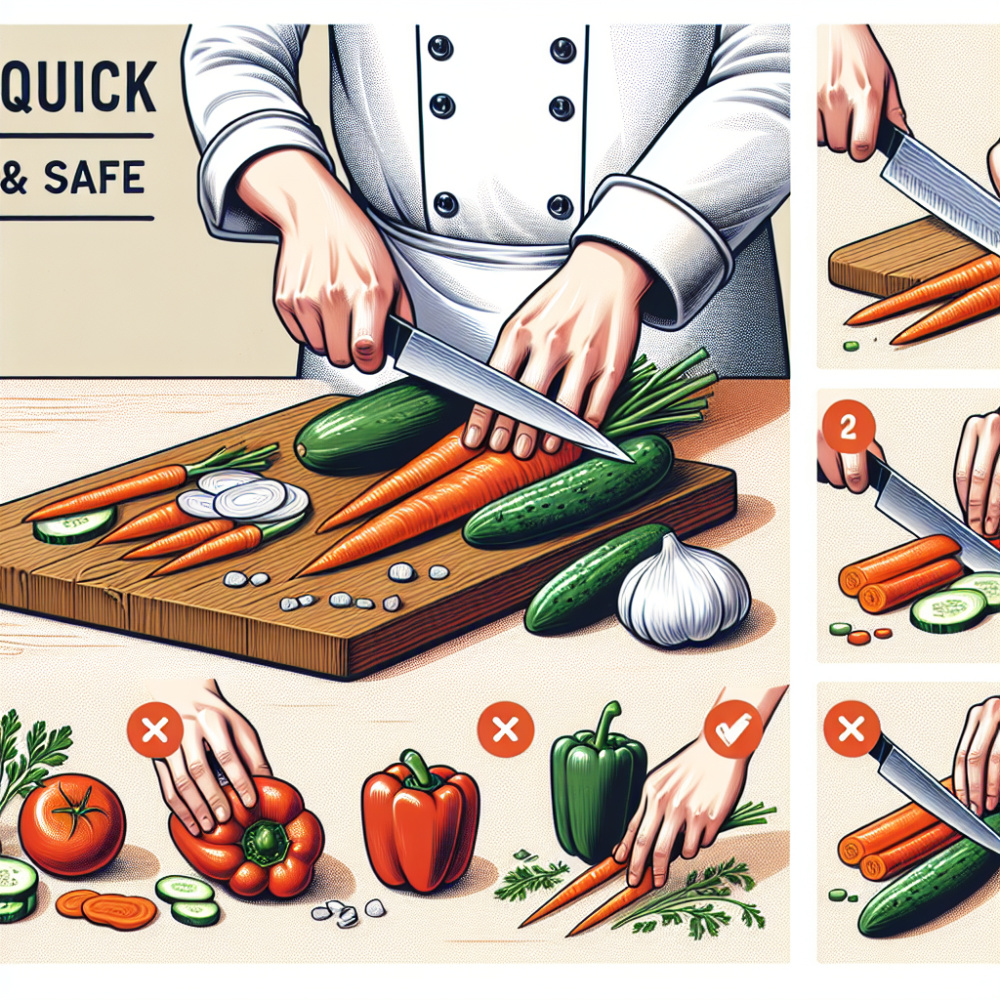 Técnicas para Cortar Verduras Rápido y Seguro