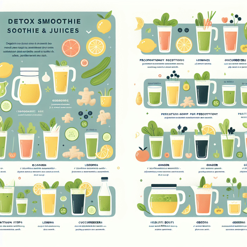 Recetas de batidos y jugos detox