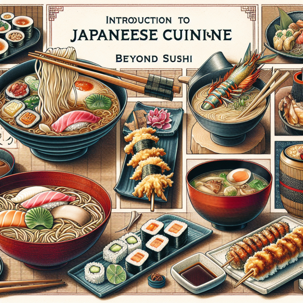Introducción a la Cocina Japonesa: Más Allá del Sushi