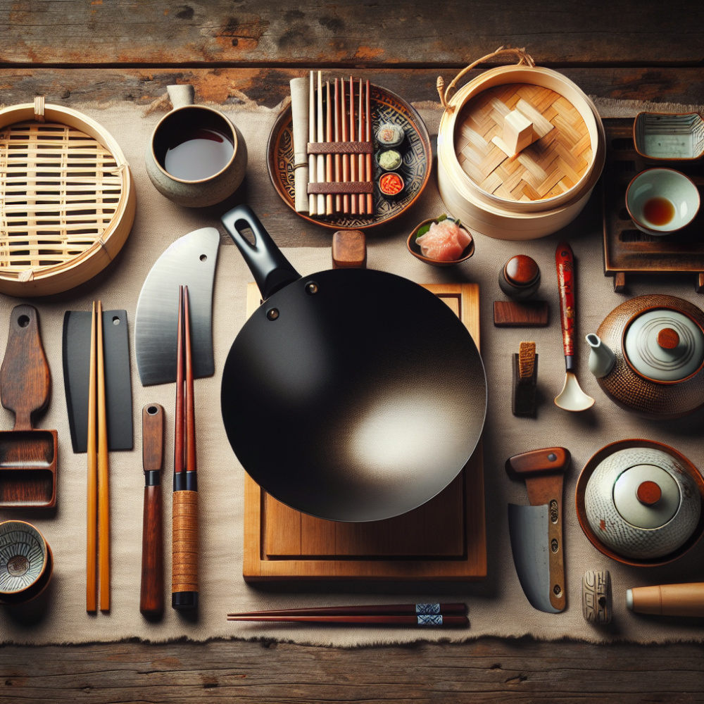 Herramientas de cocina para amantes de la cocina asiática.