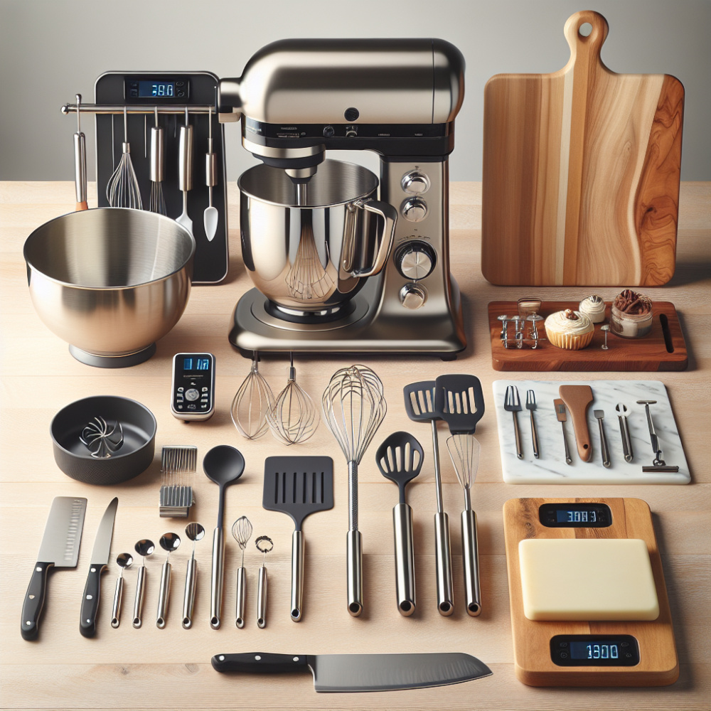 Herramientas de cocina para preparar postres como un profesional.