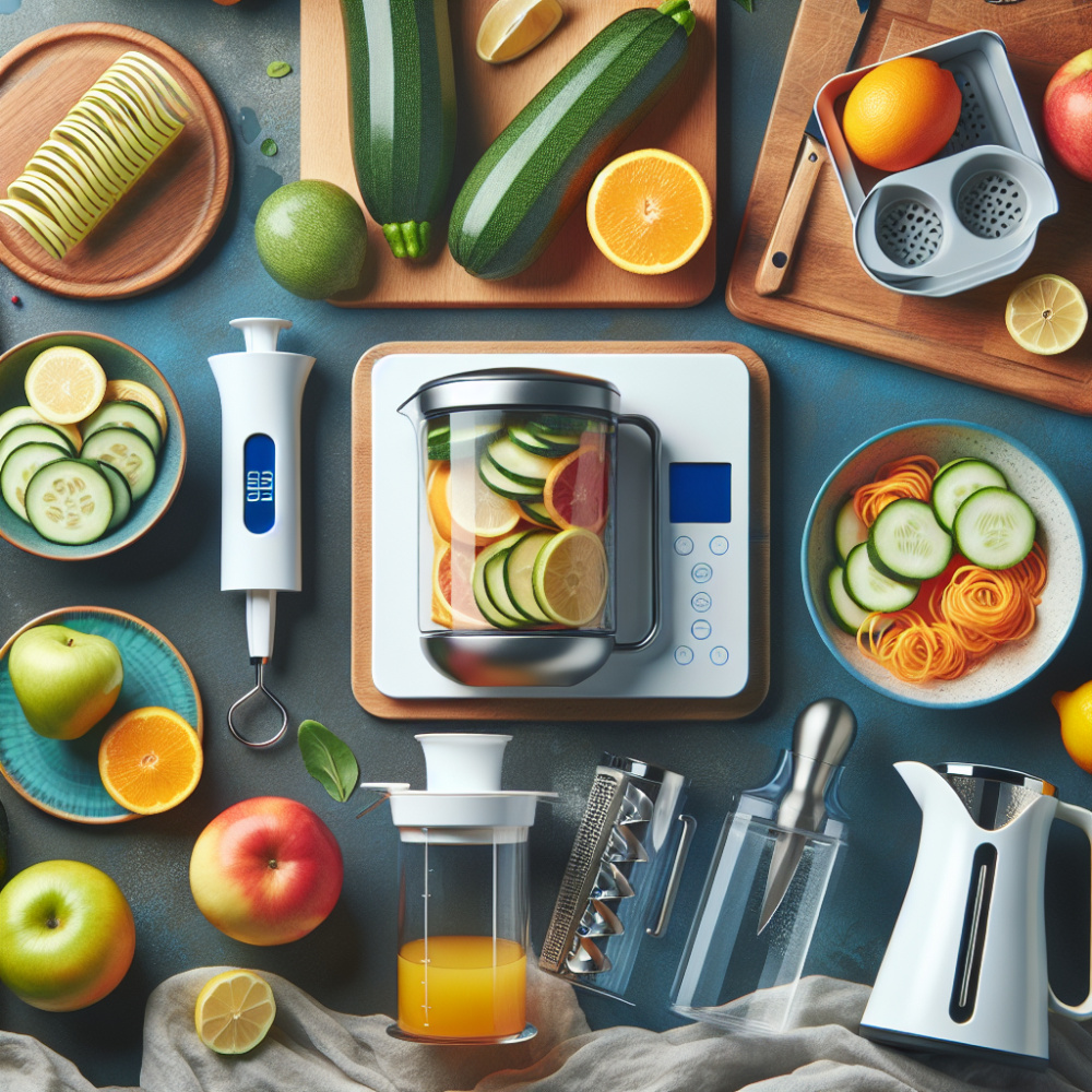 Accesorios de cocina para una alimentación saludable.